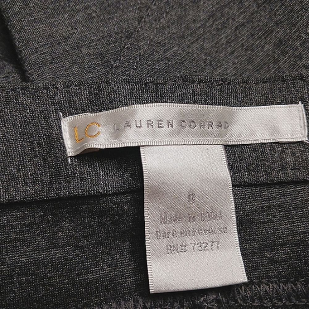LC Women's Leggings Size 8 Black Heathered Stretch LAUREN CONRAD Rayon Blend - Picture 6 of 7